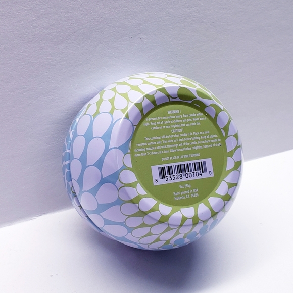 Natural Soy Candles ELDERFLOWER VERBENA Aqua de Soi Tin Candle 9 oz - Picture 3 of 4